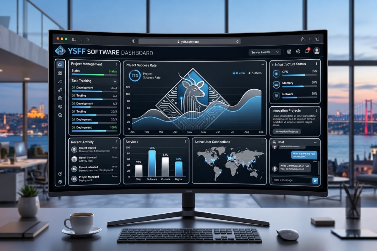 YSFF Software dashboard tasarımı